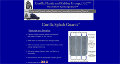 Desktop Screenshot of gorillatuffsplashguards.com