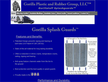 Tablet Screenshot of gorillatuffsplashguards.com